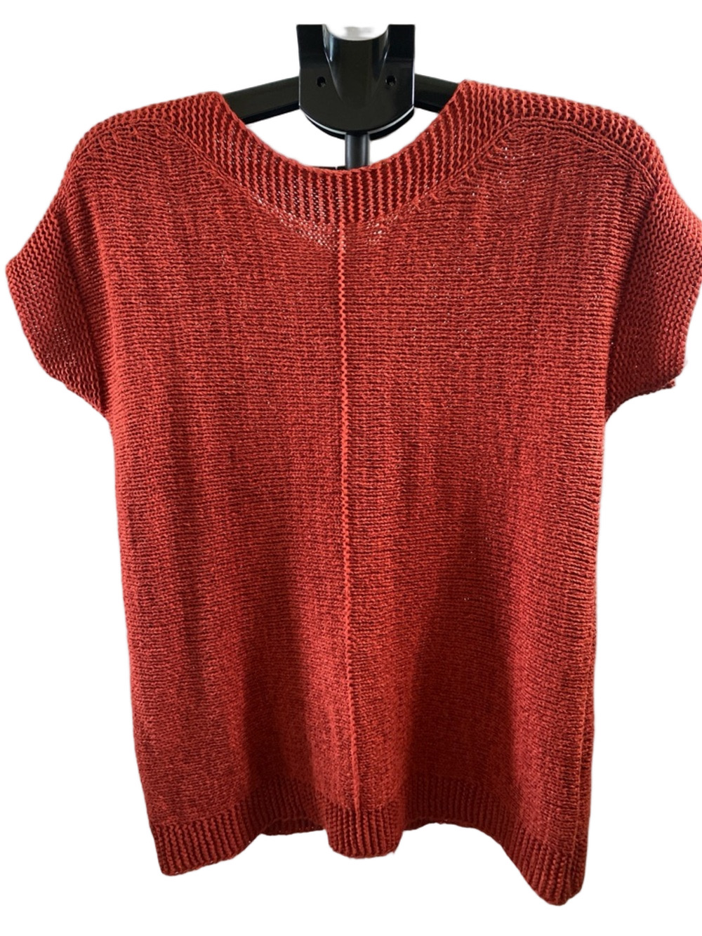 Cable & Gauge Burnt Orange Knit Top, Size S